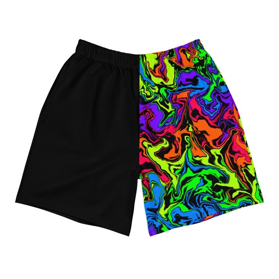 Vortex Men's Shorts | men's rave shorts mens rave outfit edm festival mens plus size shorts athletic edm festival outfits mens matching rave