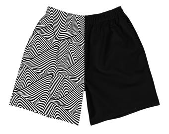 Pantalones cortos Mind Melt para hombre / pantalones cortos rave para hombre, atuendo rave para hombre, festival EDM, pantalones cortos de talla grande para hombre, atuendos deportivos para festival EDM, trajes a juego para hombre