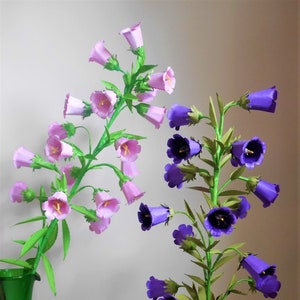 Canterbury Bells - Papierblume - Vorlagen - Instant Download - SVG - Silhouette - Scan&CUt - PDF - Video Tutorial - DIY - Botanisch