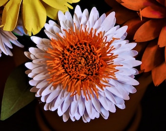 Straw Flower - Paper Flowers - Templates - Video Tutorial - Instant Download - SVG - Silhouette - Scan&Cut - PDF - DIY - 3D Flowers