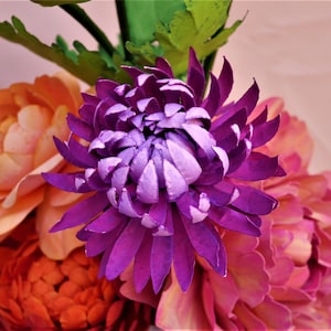 Lili Gallon - Crisantemo - Fiore di carta - Modelli - Tutorial video - Download immediato - Cricut - Silhouette - Scan&Cut - Fai da te - Bouquet
