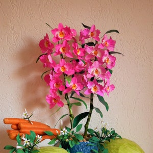 Oriental Smile - Dendrobium Nobile - Orchids - Paper Flowers  - Templates - Written Tutorial - DIY  -SVG - More info, see item description!
