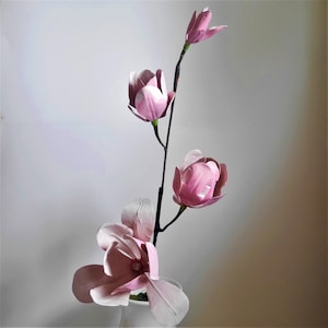 Rosa Magnolie - Papierblume - Vorlagen - Instant Download - Video Tutorial - DIY - SVG - Silhouette - Scan&Cut - Cricut - Paper Crafts