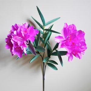 Rhododendron - Template - Paper Flower - Instant Download - Video Tutorial - Cricut - Silhouette - Scan&Cut - 3D Flower - Paper Bouquet