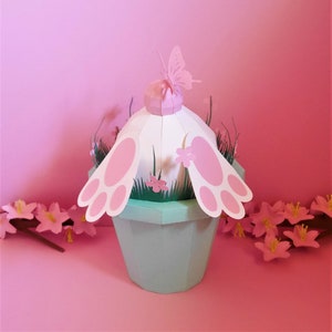 Bunny Container - Vorlagen - Low Poly - Kaninchen - Planter - SVG - Cricut - Silhouette - Scan&Cut - Oster Dekor - Instant Download