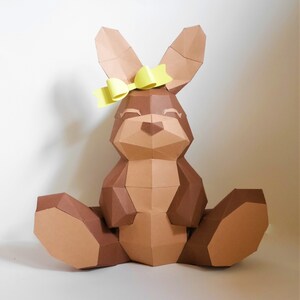 Paper Bunny - Templates - Instant Download - Video Tutorial - SVG - Silhouette - Cricut - Scan&Cut - Easter - Decoration - Birthday