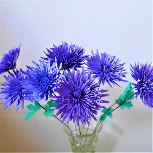 Spider Spray Mum - Paper Flower - Templates - Video Tutorial - Instant Download - SVG - Silhouette - Scan&Cut - Paper Bouquets - DIY