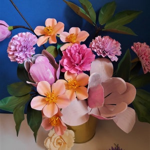 Harmonia Bouquet - Paper Flowers - Templates - Digital Delivery - Video Tutorial - SVG - Cricut - PDF - Silhouette - Scan&Cut - DIY image 10