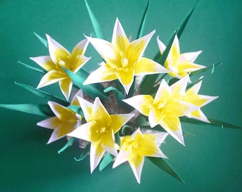Dwarf Wild Tulips Paper Flower Templates: DIY Spring Decor (Instant Download)