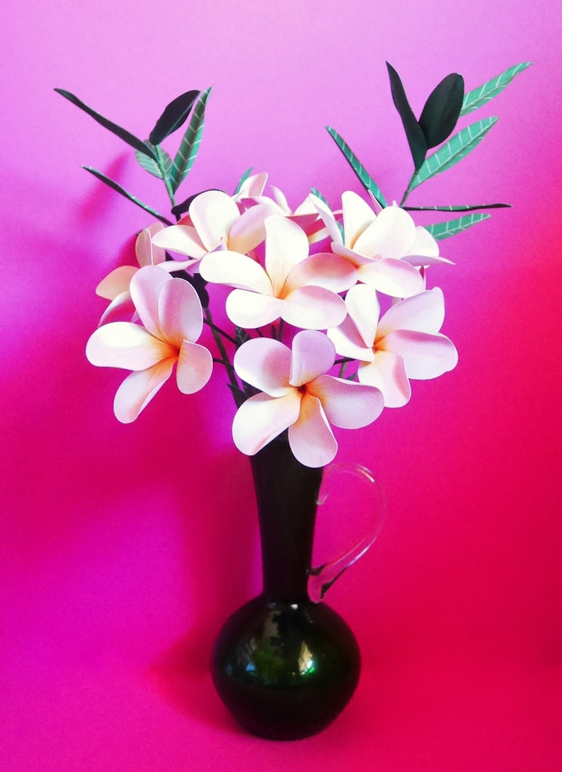 Plumeria Paper Flower Templates Instant Download Video Etsy