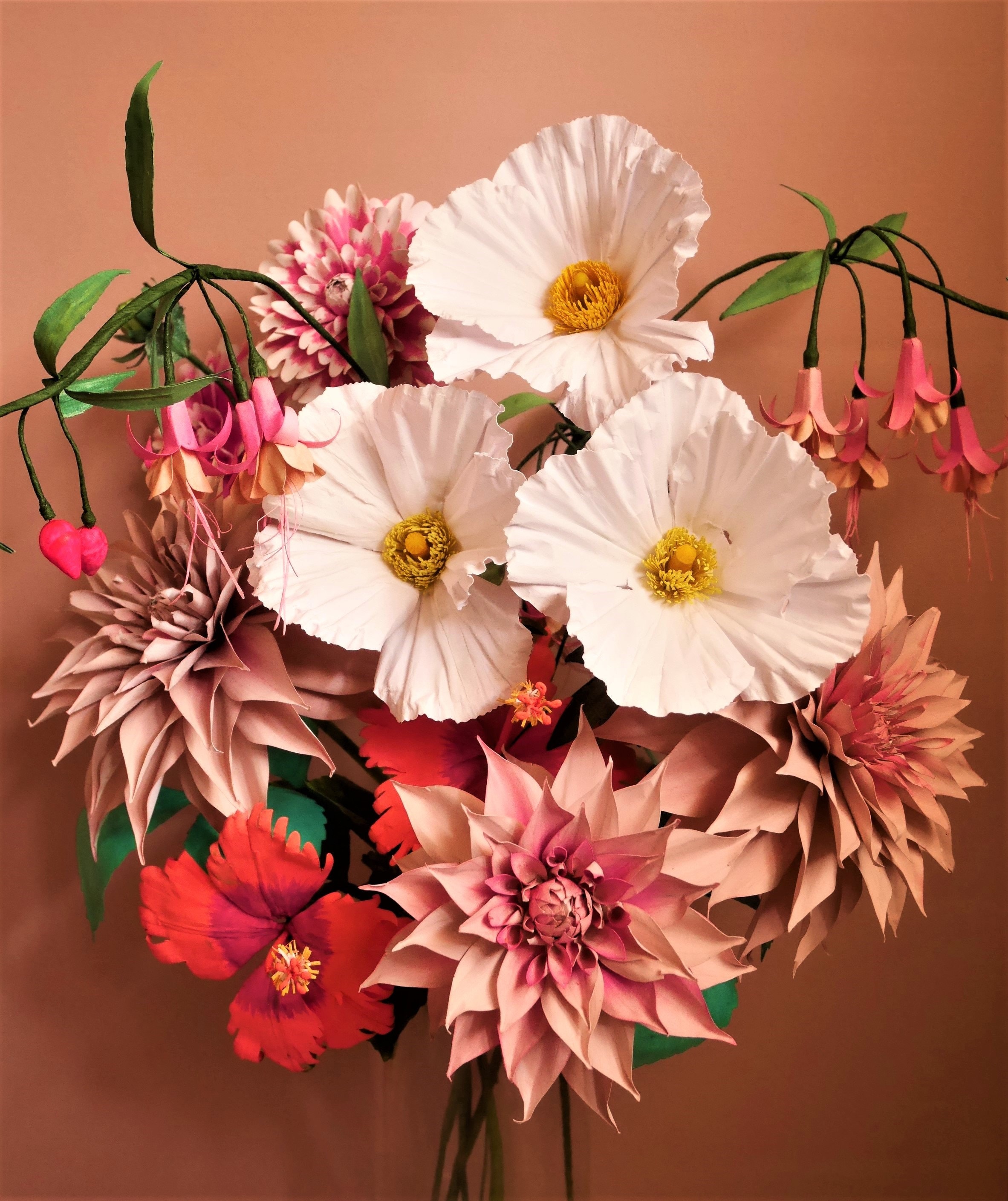 Dinner Plate Dahlia Templates Paper Flower 20 Etsy