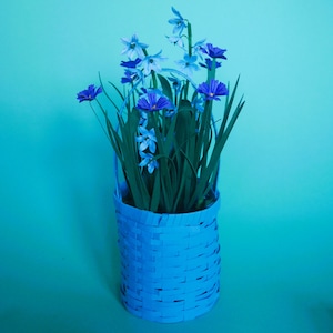 Nieuw: ronde mandbundel (klein) - sjablonen - papieren bloemen - direct downloaden - videotutorial - SVG - Cricut - silhouet - S&C