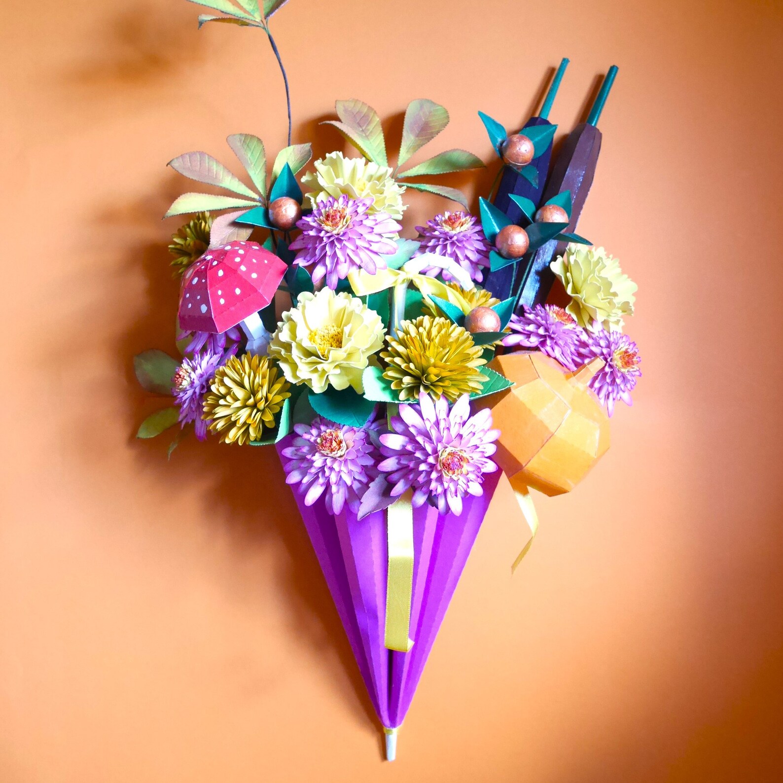 Hestia Zinnia Paper Flower Templates Instant Download Etsy