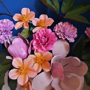 Harmonia Bouquet - Paper Flowers - Templates - Digital Delivery - Video Tutorial - SVG - Cricut - PDF - Silhouette - Scan&Cut - DIY image 2