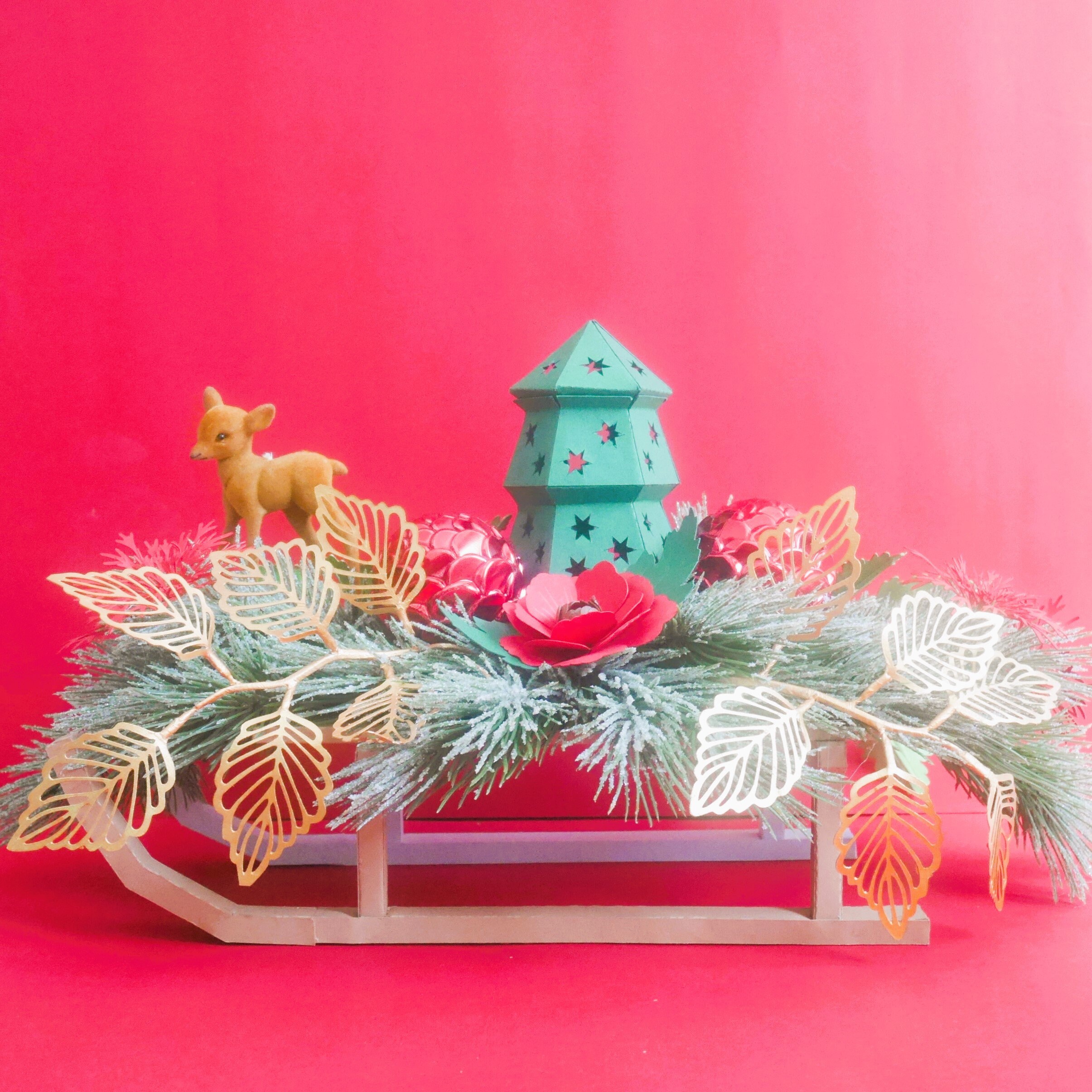 Sled Paper String Craft Khione Sled Templates: DIY Paper Crafts, Home Decor (SVG, Cricut ...