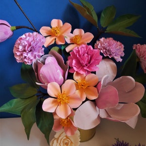 Harmonia Bouquet - Paper Flowers - Templates - Digital Delivery - Video Tutorial - SVG - Cricut - PDF - Silhouette - Scan&Cut - DIY image 4