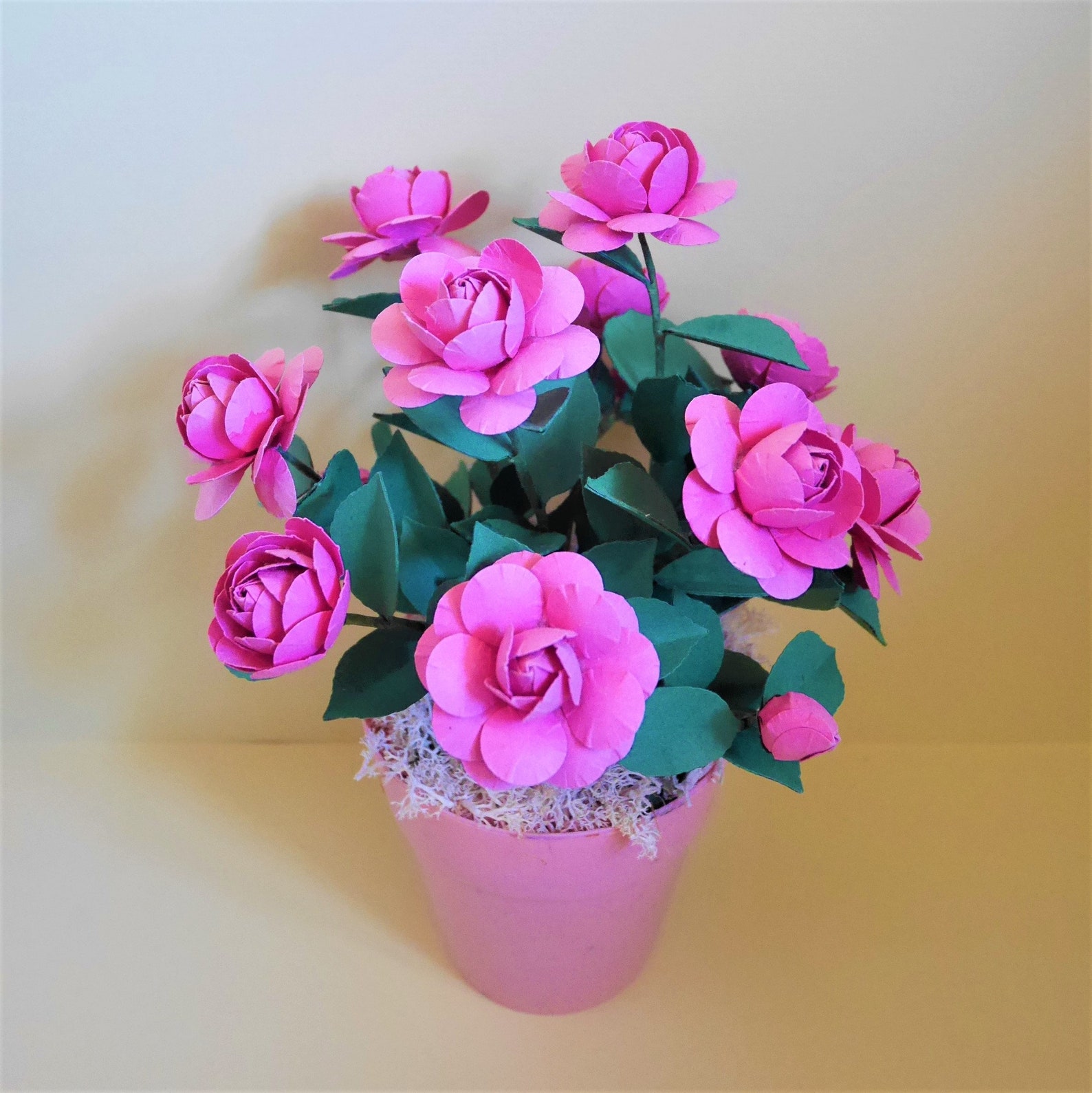 Printable Mini Roses Mini Rose Plant - Templates - Paper Flowers - Video Tutorial - Instant ...