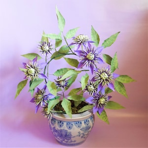 Taiga Clematis - Paper Flowers - Templates - DIY - Instant Download - Silhouette - Cricut - Scan&Cut - SVG - 3D Crafts - Hobbies - Bouquets