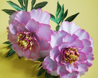 New: Scrumdiddlyumptious Peony - Paper Flowers - Templates - Instant Download - Video Tutorial - SVG - Cricut - Silhouette - S&C - DIY