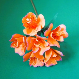 Alstroemeria - Giglio peruviano - Fiori di carta - Modelli - Download immediato - Tutorial video - Fai da te - Cricut - Silhouette - Scan&Cut