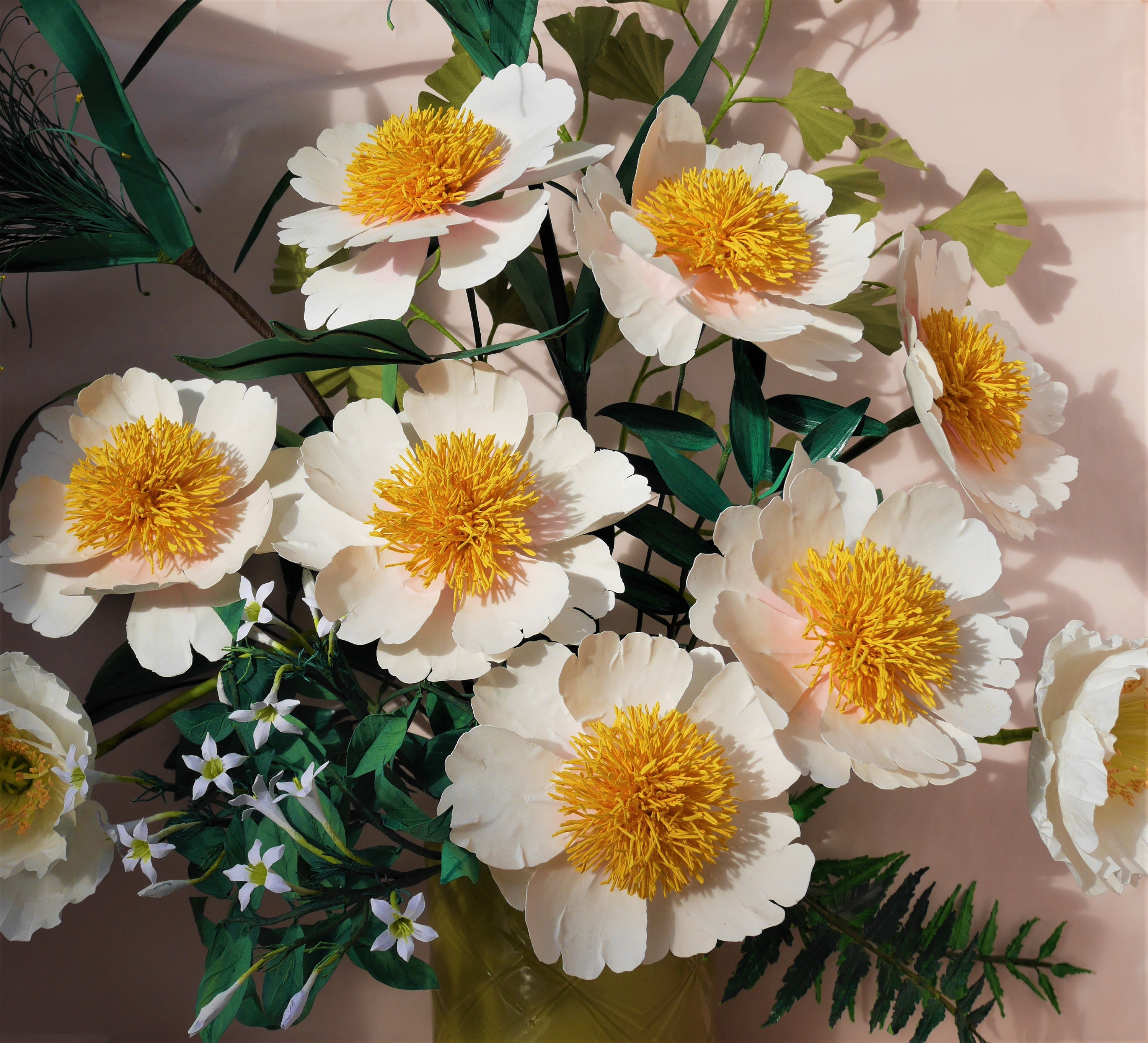 Claire De Lune Peony Paper Flower Templates Instant Etsy