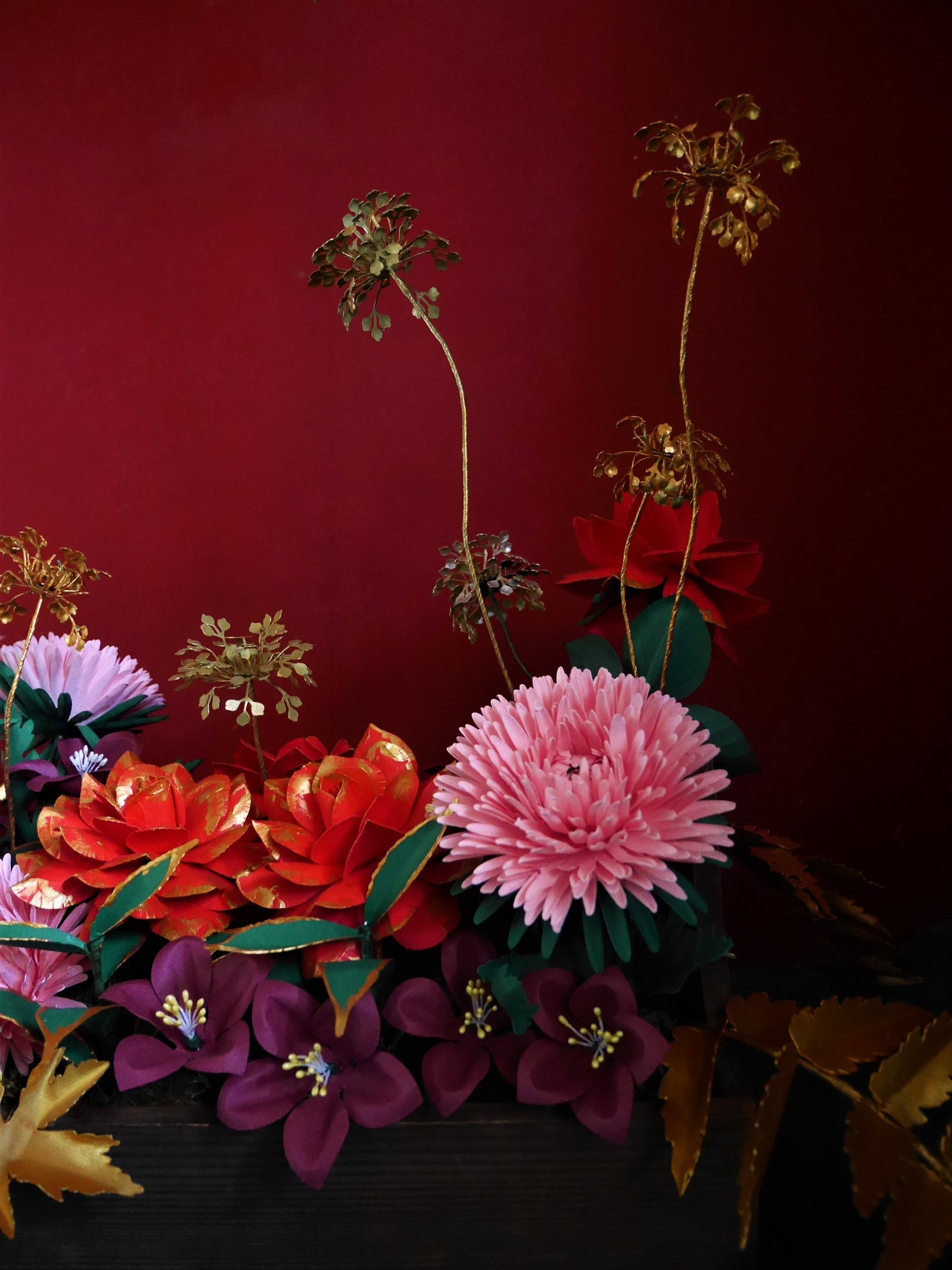 Aster flower tattoo picture