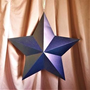3D Star - Templates - DIY - Video Tutorial - Instant Download - SVG - SIlhouette - Cricut - S&C - 3D Crafts - Home Decor - Christmas