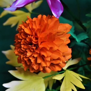 For Commercial Use - African Marigold - Mexican Marigold - Paper Flowers - Templates - Video Tutorial - SVG - Studio - Scan&Cut - 3D Flowers