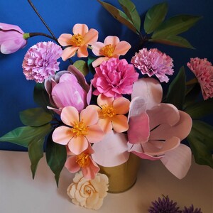 Harmonia Bouquet - Paper Flowers - Templates - Digital Delivery - Video Tutorial - SVG - Cricut - PDF - Silhouette - Scan&Cut - DIY image 7