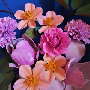 Harmonia Bouquet - Paper Flowers - Templates - Digital Delivery - Video Tutorial - SVG - Cricut - PDF - Silhouette - Scan&Cut - DIY image 9