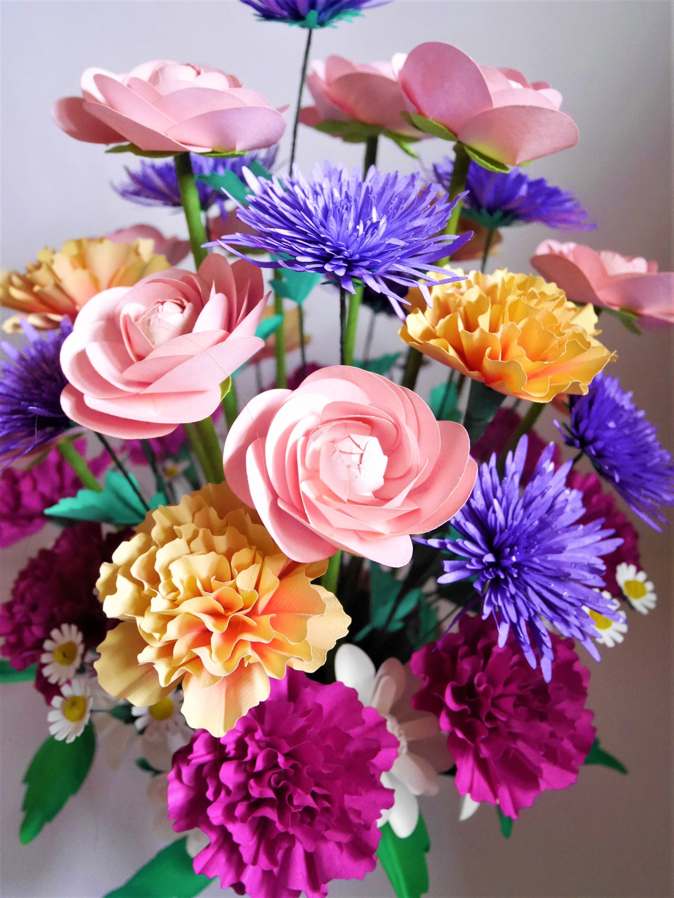 🧻💐DIY Tissue Paper Flower Bouquet, DIY Tissue Paper Flower easy