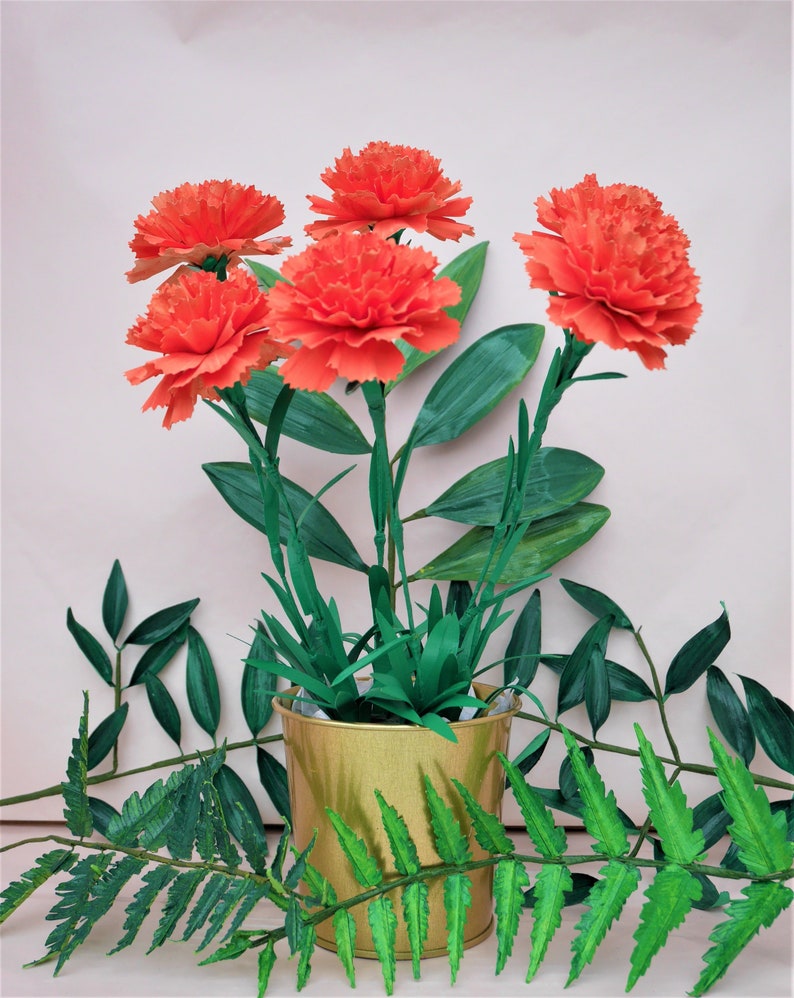 Carnation Paper Flower Templates SVG Instant Download Etsy