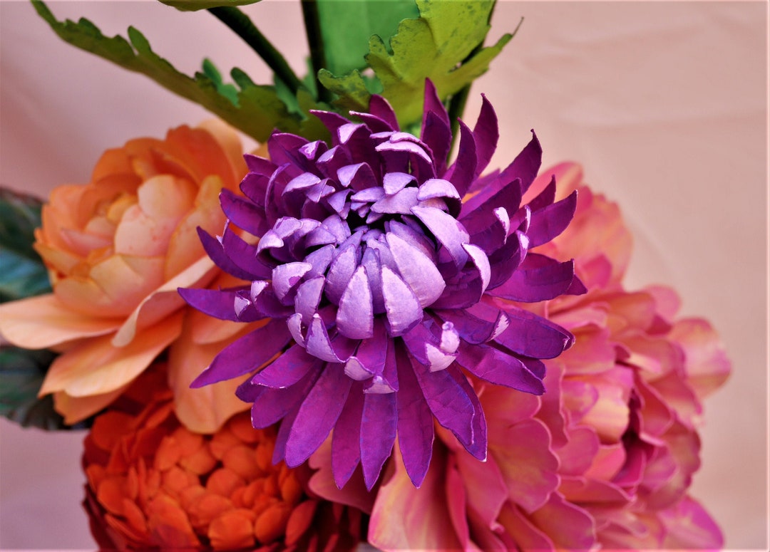 Lili Gallon Chrysanthemum Paper Flower Templates Video Tutorial Instant