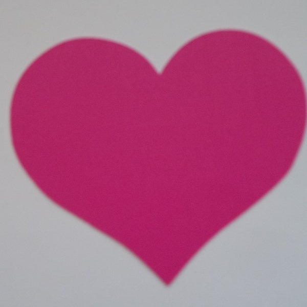 Heart die cuts; 30 pieces set; die cut shapes; hearts; 3 inch hearts; embellishments; paper shapes; die cuts; shapes; red, pink