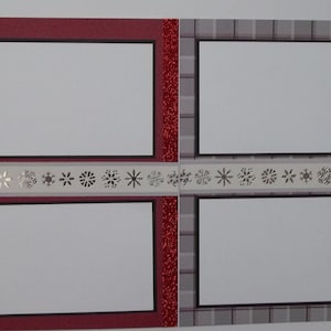 2 page Christmas Layout; Premade Christmas pages; 12x12 pages; Christmas pages; holiday scrapbook page;