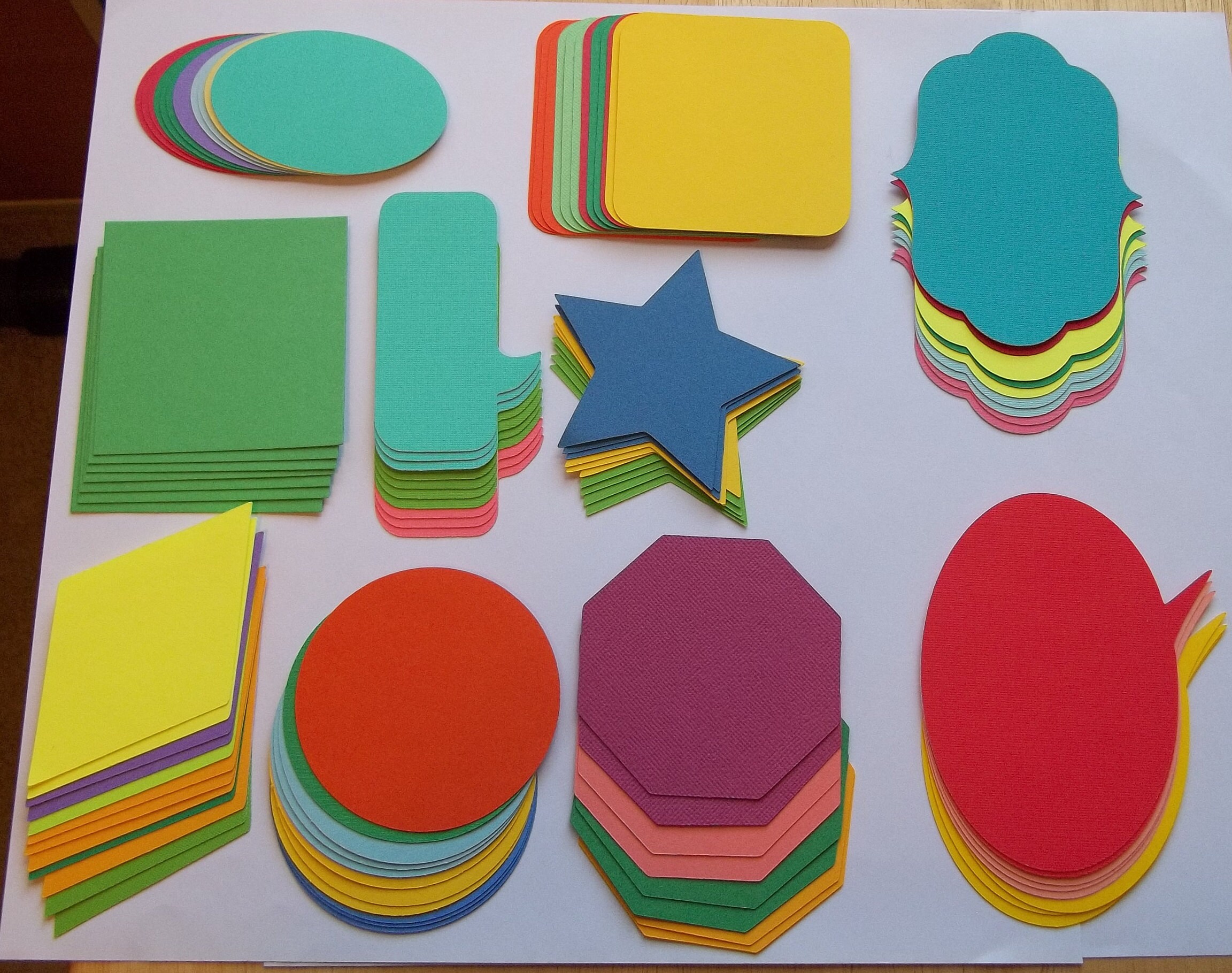 Die Cut Oval 3 Inch Oval Set of 30 Ovals Die Cut Shapes Embellishments