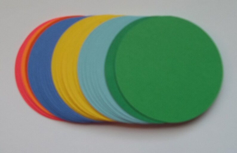 Die Cut Circles 30 3 Circles Cardstock Circles Etsy