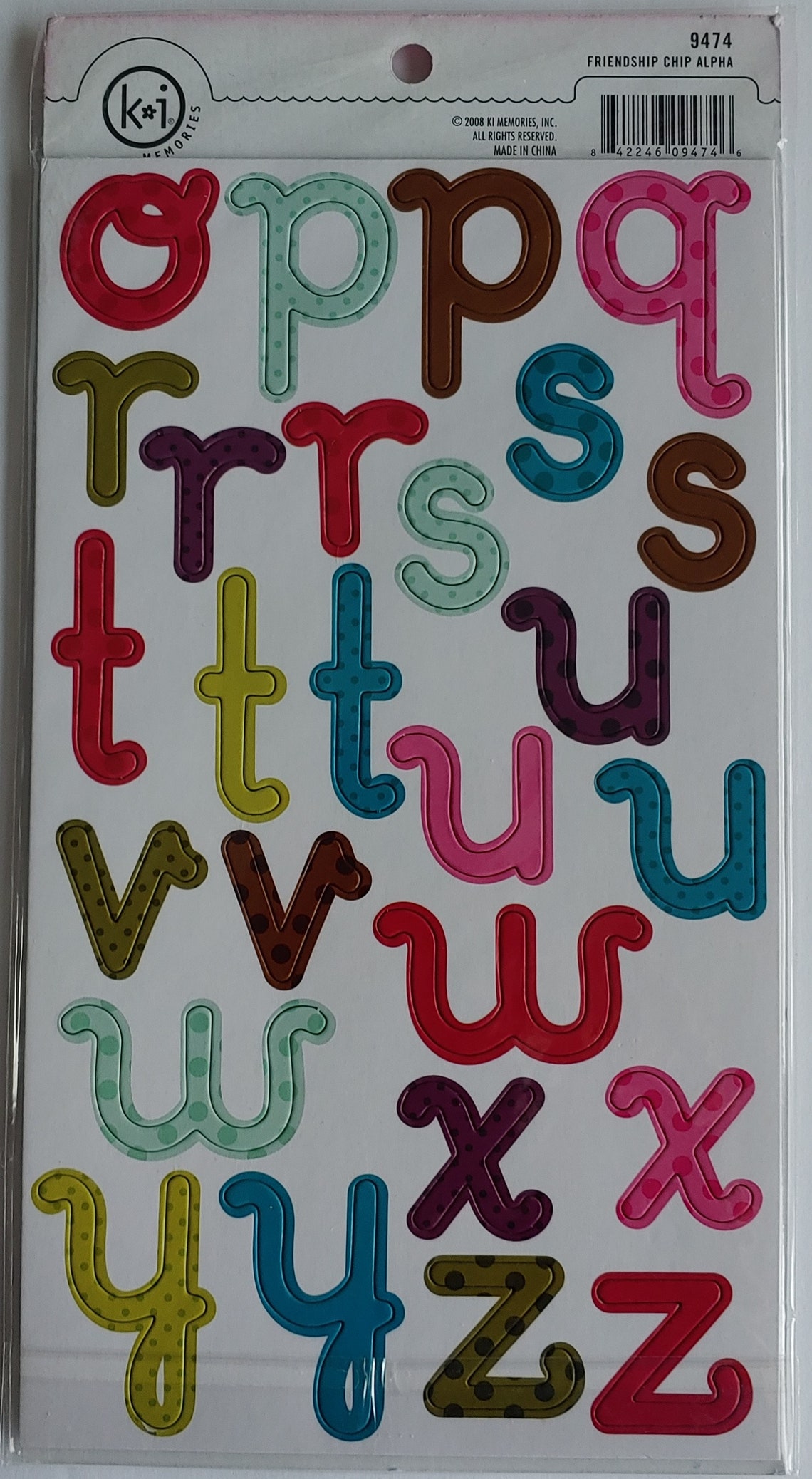 Chipboard Letters Alphabets Scrapbook Alphabets Red, Green, Blue, Pink