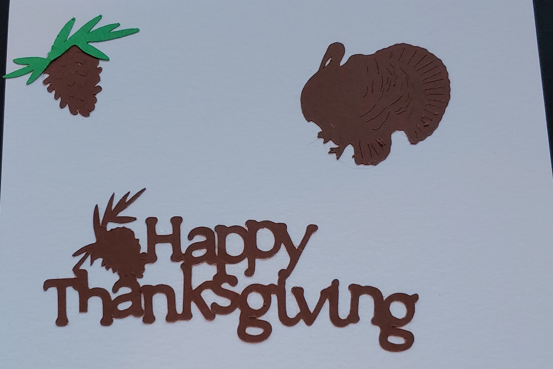 Happy Thanksgiving Die Cut Turkey and Acorn 21/2 3 Etsy UK