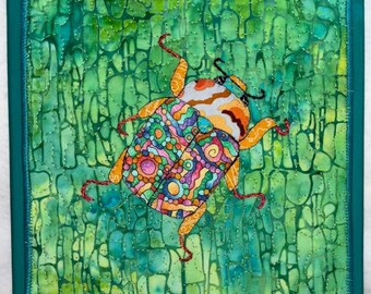 Queen Beetle Quilted Wall Hanging