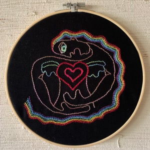 Rainbow Woman Embroidery