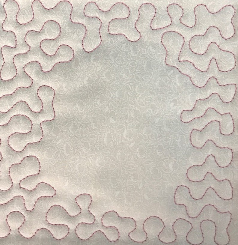 Set28 machine embroidery Placemats blank and stippled done in Etsy