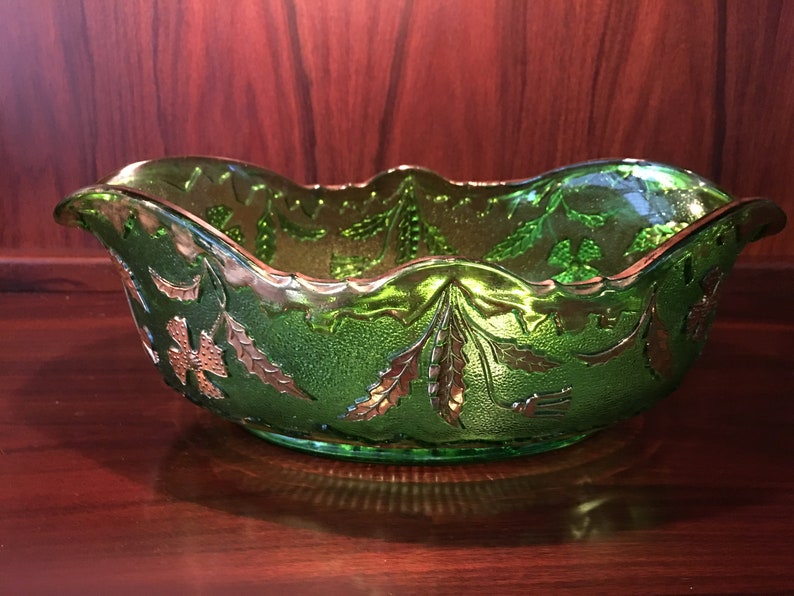 SAVE 20/% Beautiful Delaware Early American Pressed Glass with Warren Quadruple Plate Silver Fruit Basket Circa 1899