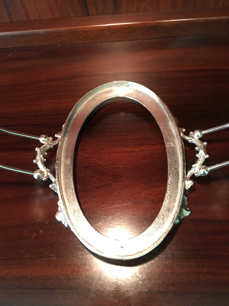 SAVE 20/% Beautiful Delaware Early American Pressed Glass with Warren Quadruple Plate Silver Fruit Basket Circa 1899