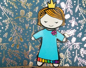 Dress up Papierpuppe Abigail, Montessori-Materialien machen große Aktivitäten für Kleinkinder und Vorschullehrplan, Osternest
