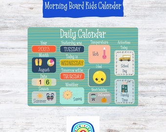 Morning Board Kinderkalender, Klicken Sie hier, um Ihre vollständig zusammengestellten Montessori-Kalendertage der Woche zu erhalten Circle Time Board.