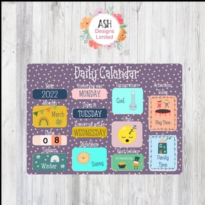 Morning Board Kids Calendar, Click here to get your DIGITAL DOWNLOAD days of the week Circle Time board now!