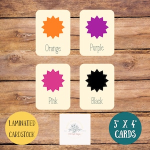 Preschool Curriculum Primary Colors Flashcards, Clicca qui per prendere le tue flashcard per bambini COMPLETAMENTE ASSEMBLATE oggi! Set di 11