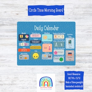 Establish Daily Routines Effortlessly with Our Fully Assembled Circle Time Morning Board for Preschool and Homeschool