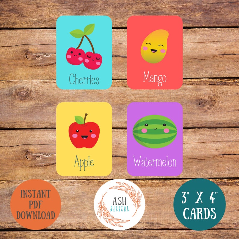 Printable Flashcards Preschool Curriculum Click Here to Get Etsy
